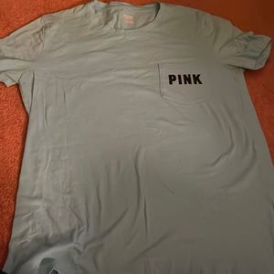 Light baby blue small short sleeve t shirt by PINK